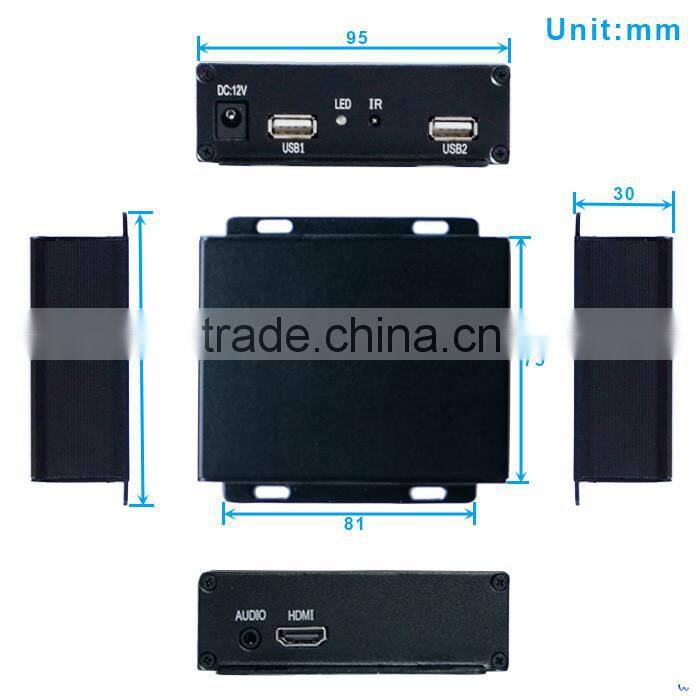 New Hot Sex nand flash 8G hd 1080p decode digital media player box video wall controller