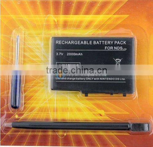 2000mAh Rechargeable Battery Pack for NDS lite
