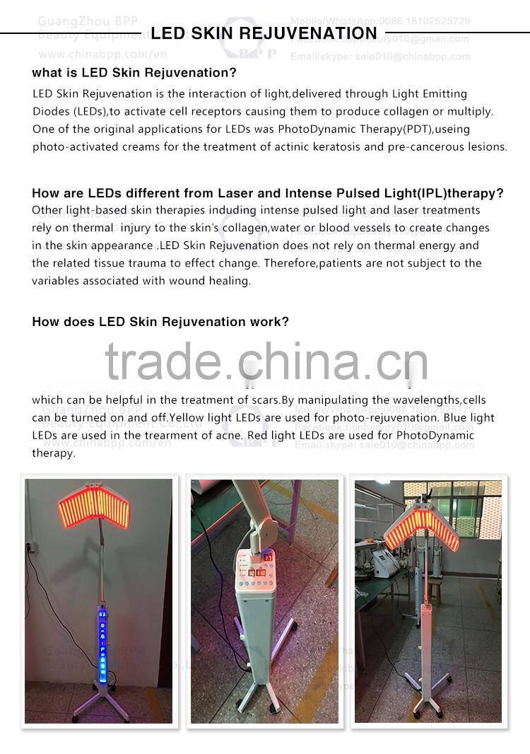 PDT Led Light Skin Rejuvenation/PDT Photon Acne Wrinkle Removal/ Skin Whitening pdt led beauty machine