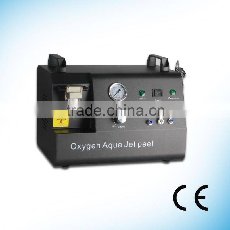 Selling high quality O2 water oxygen jet peel for facial wrinkle removal anti-aging beauty equipment