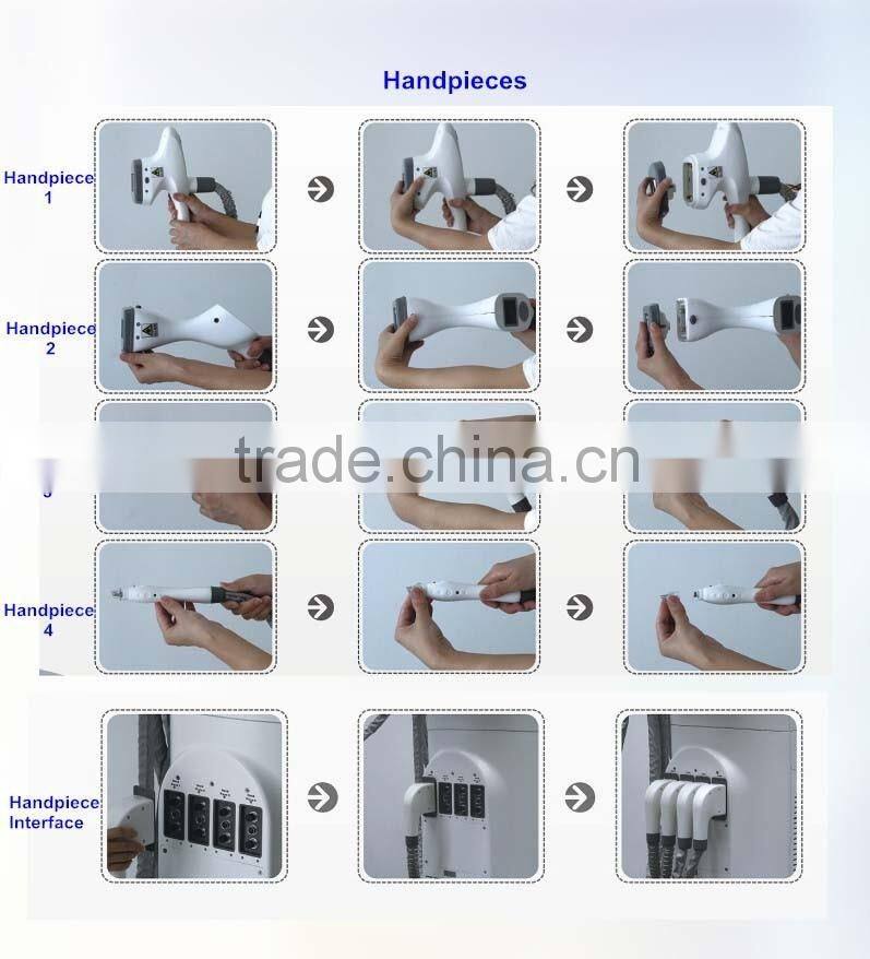 Factory Stock 4 Handpiece In 1 Macine 940nm Near-Infrared Laser + Bipolar RF + Rollers and vacuum cavitation slimimg machine