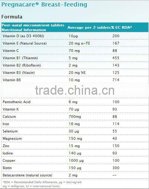Vitabiotics Pregnacare Breastfeeding 84 Tablets/Capsules