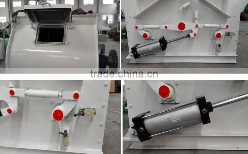 Double shaft blade Horizonal type animal poultry chicken feed mixer