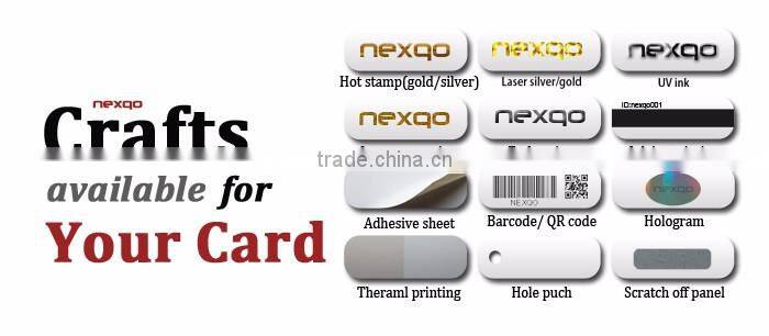 4 Color offset printing magnetic stripe PVC Card for VIP card Printing