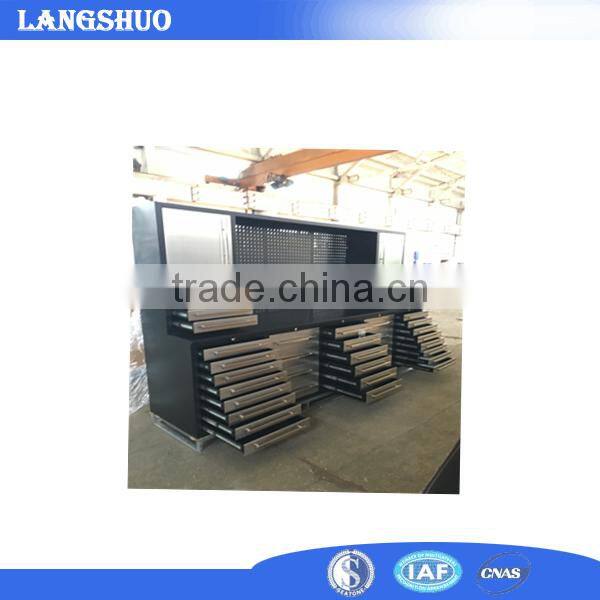 Stainless steel drawer material metal type tool storage cabient / workbench