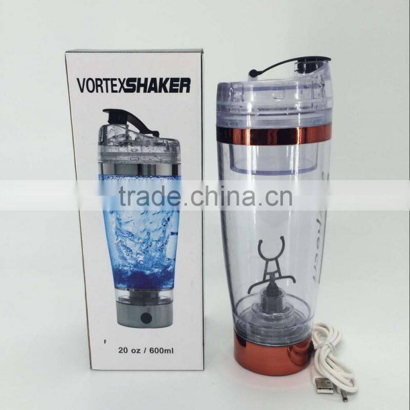 600ml Stainless Steel Electric Shaker bottle USB
