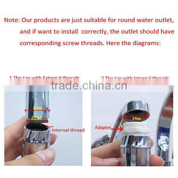 Temperature Sensor LED Water Faucet Glow Stream Light Green Red Blue