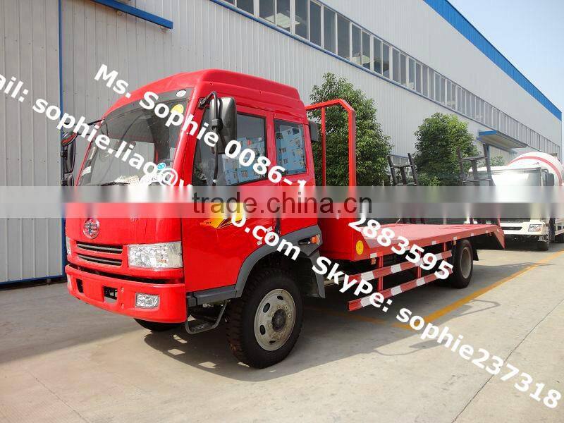 FAW trucks for carrying excavator/bulldozer,faw cargo truck,flatbed lorry