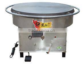 600mm rotating non stick industrial gas crepe maker