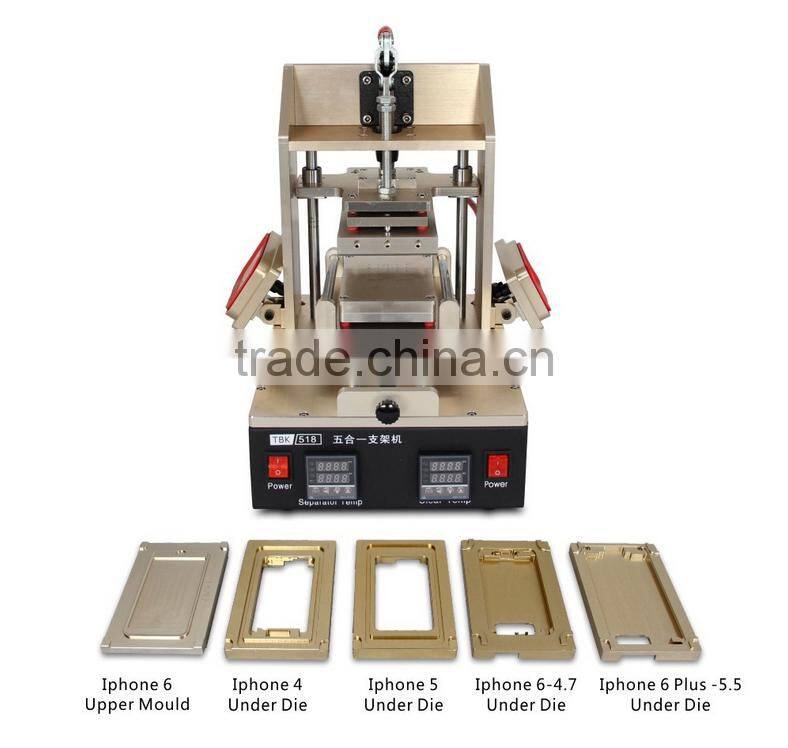 5 in 1 for samsung middle frame separation/for iphone frame installer/vacuum LCD separator/ lcd glue remove machine /TBK-518