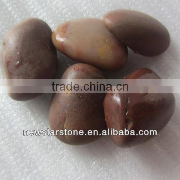 red pebbles for decoration