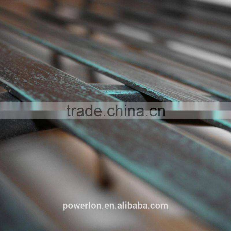 Garden Heart-Shaped 2 Seater Wrought Iron Bench White and Black