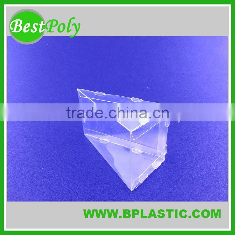 Customize triangle plastic folding box