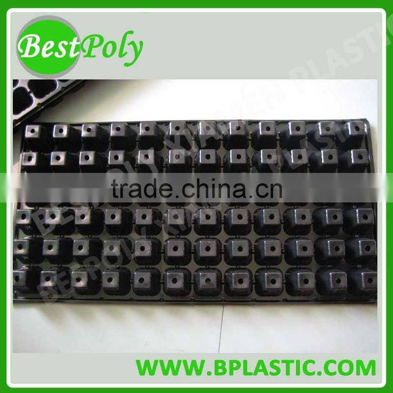 Black plastic nursery plug trays cell seed tray of 32 105 200 288
