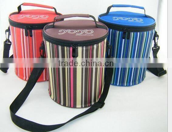 CY155 Cylinder Lunch Tote Bag Box Picnic Cold Drink Insulation Bag Cooler Bag