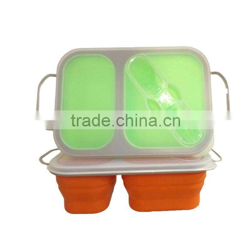 Compartment silicone lunch box wholesale