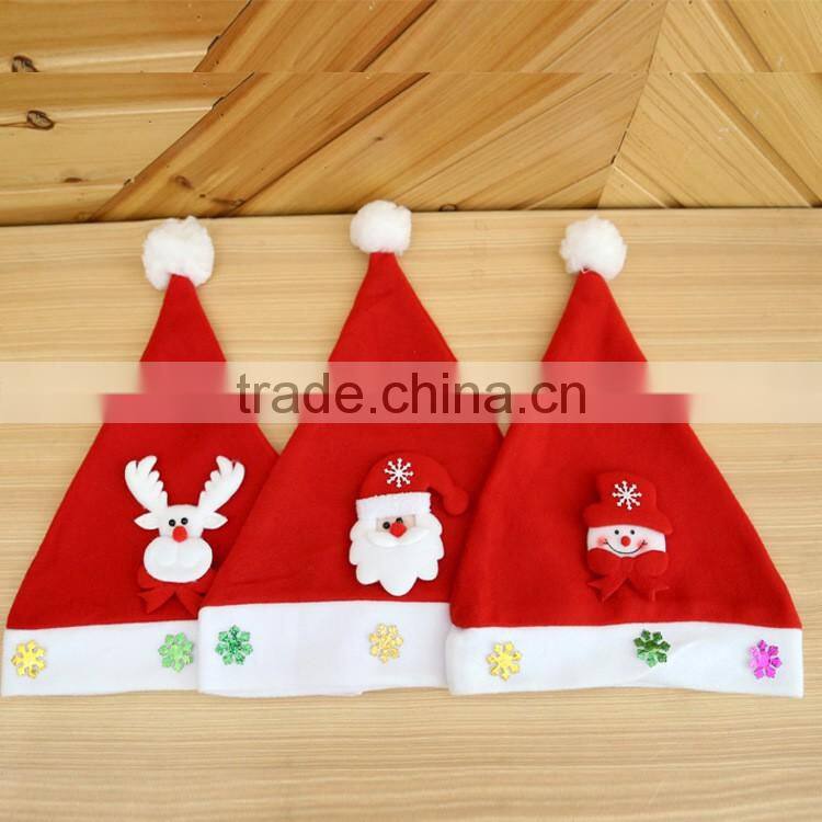 Christmas hat 2016 Santa Claus Christmas Decoration Hat Red And White Party Hats Holiday