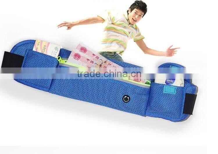 Waterproof Running Sports Waist Bag Outdoor Multifunctional Fasion Running Waist Band Bag With Earphone Hole