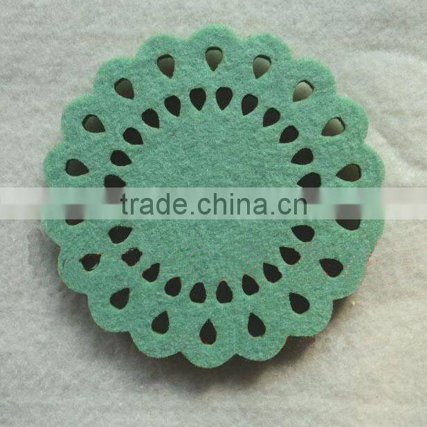 lovely felt coaster, polyester felt coaster, non woven fabric