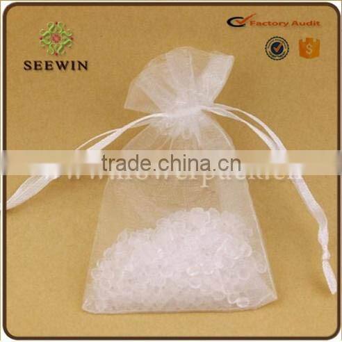 9*12cm customed logo printed Organza gift pouch