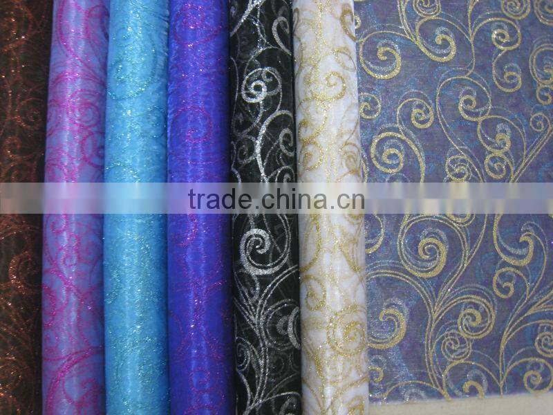 Purple Sparkle Nylon Organza Table Cloth