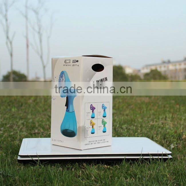 Supply fashion cute USB water spray fan mini handheld fan stock small order