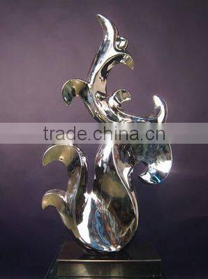 Modern Art Abstract Stainless Steel Sculpture For Garden Decoraton
