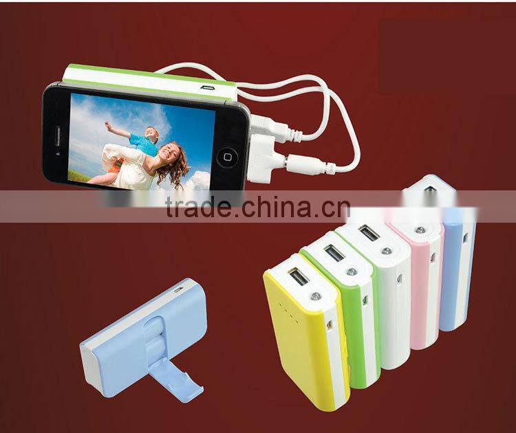 OEM desk plastic phone holder with power bank 3600mAh