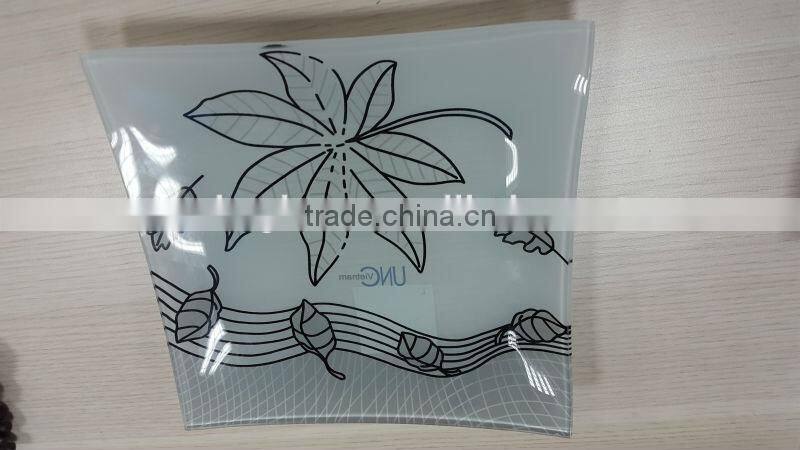 Eco-Friendly , Stocked Feature and Bowls Dinnerware Type color decal glass bowl