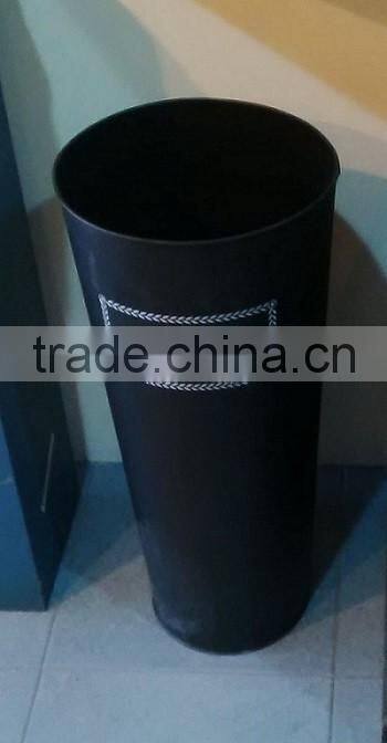 Household The Letter Print Faux Leather Standing Umbrella Holder