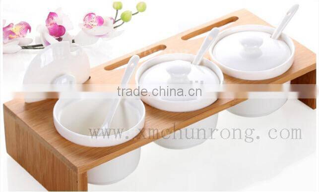 spice rack set with ceramic jar, sauces rack set, set of spices