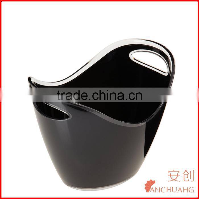 Bottle Wine Champagne Cooler,Oval Plastic 3.5L Bottle Acrylic Ice Bucket