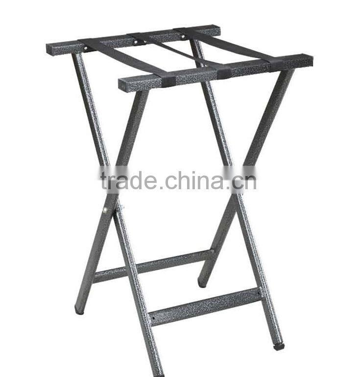 Black color folding luggage rack stainless steel