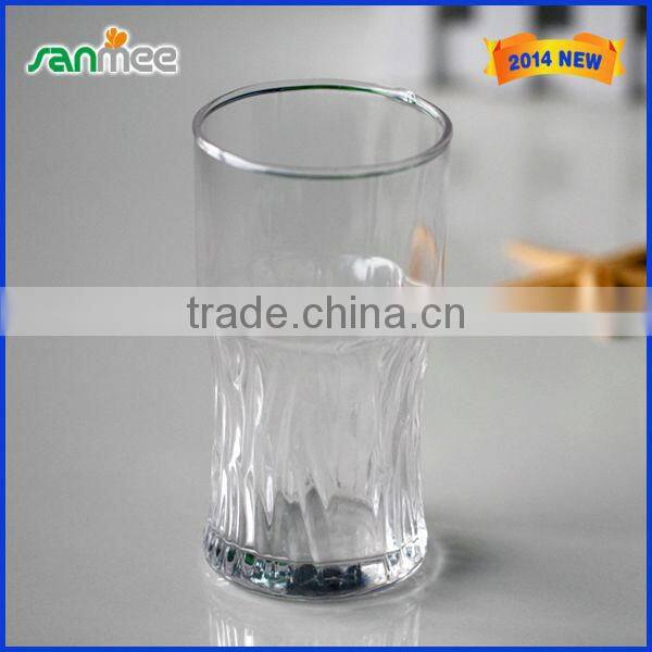 Machine Blown Pressed Clear Glass Beer Cup