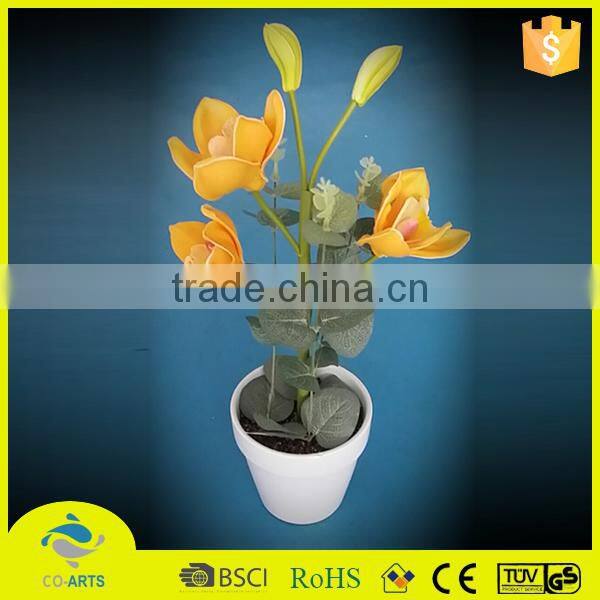 2015 Best popular good quality pretty led vase light flowers