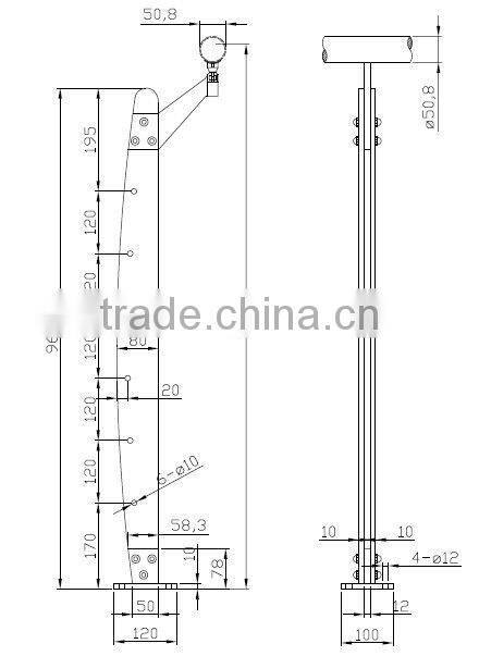 Stainless Steel Handrail Post cross rods(New design 7)