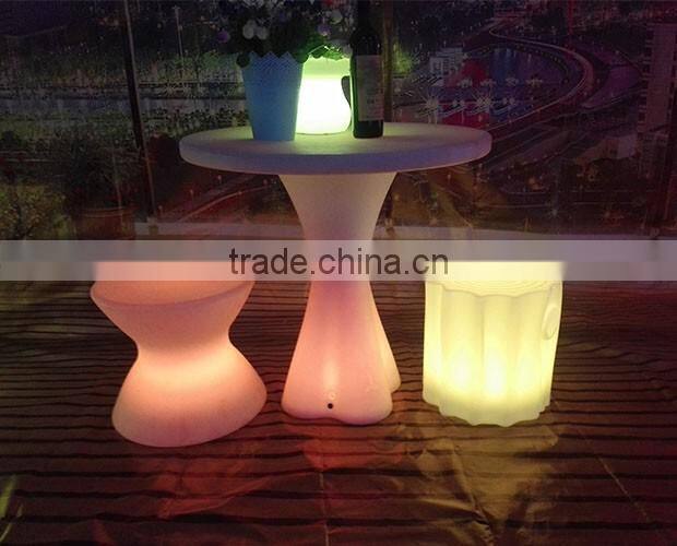 popular cheap party restaurant led luminous table and chairs for sale