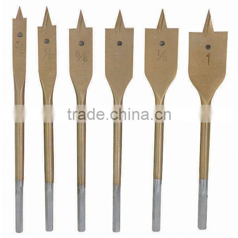 6 Piece Professional Spade Bit Set metal drilling spade drill bit drill bits spade drill bit wood spade drill bits