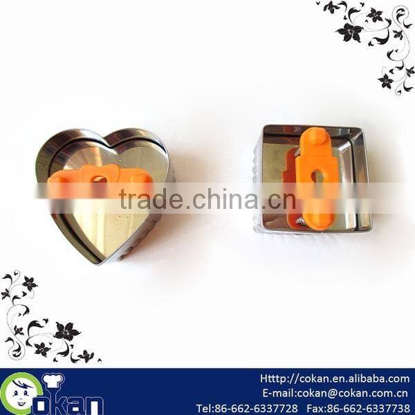 Different shape bulk stainless steel and plastic cookie cutter