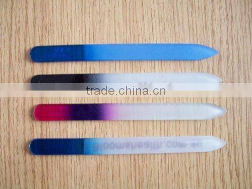 crystal glass nail file/diamond/professional glass nail file/plexiglass