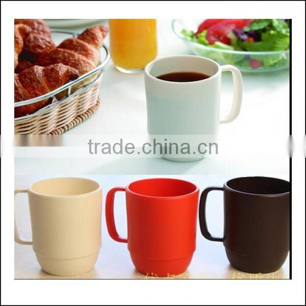 6oz plastic PP coffee cup with handle,OEM12oz Plastic coffee tea cup,OEM PP plastic reusable coffee cups drinking water cups