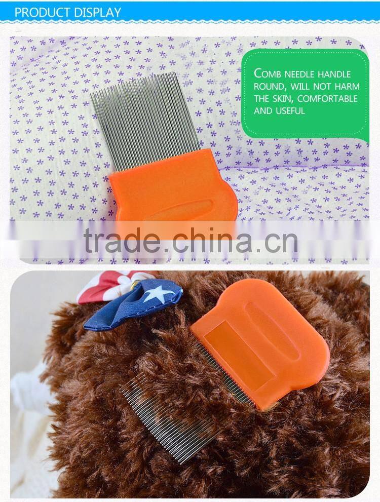 Colourful Handle Dog Cat Pet Nit Removal Comb