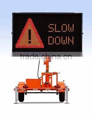 Solar Led Color Message Signs For Traffic Management, Outdoor 5 color VMS