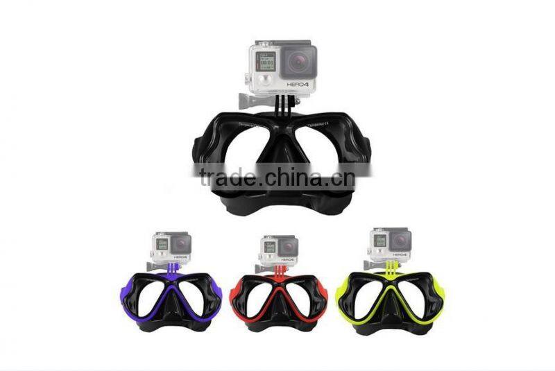 Factory Direct Amazon Hotselling Black GOPRO Camera Swimming Goggles Anti Fog Swimming Goggles With CE certification