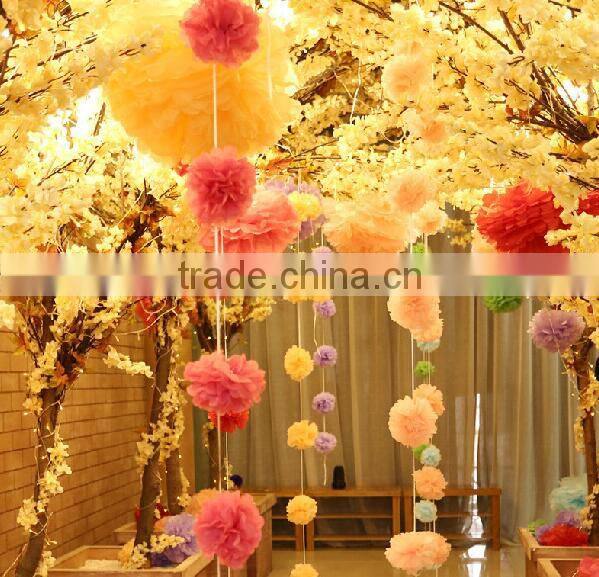 8inch Decorative paper flower ball artificial flower ball for wedding decor