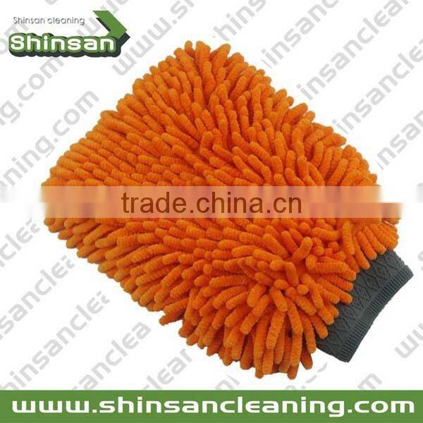 Hot selling Car washing chenille microfiber gloves/microfiber hand gloves/Mitt Microfiber Car Cleaning Glove