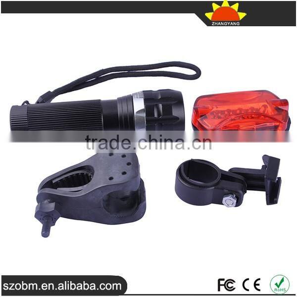 Bike Headlight LED Q5 150LM Super Bright Mini Flashlight Bailong 7 Mode Red Tail Lamp Bike Light Set