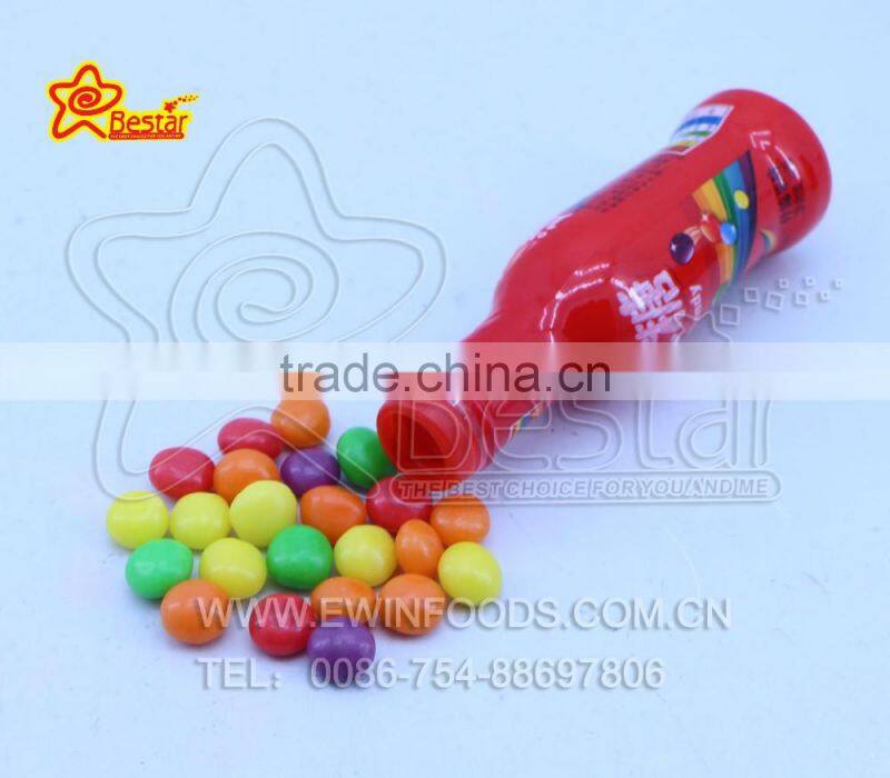 Bottle Packing Rainbow Chewing Candy Fruity Flavor