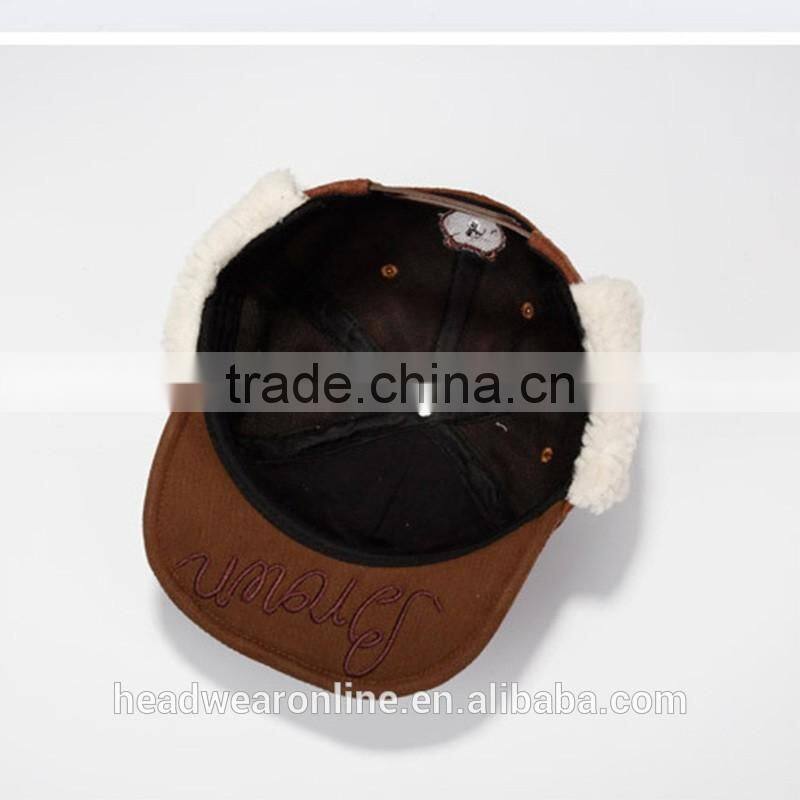 Winter Woolen Bear Style Baby Earflap Cap