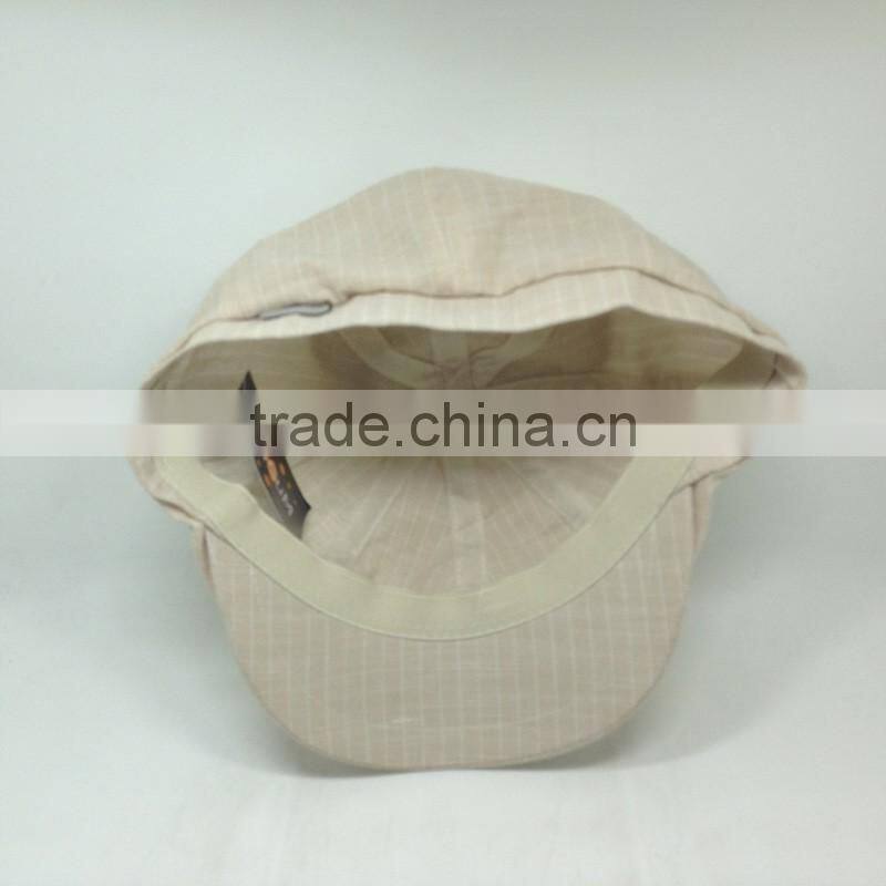 Common Fabric Beret With Checked Style Unisex Beret Cap